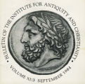 Bulletin of the Institute for Antiquity and Christianity, Volume XI, Issue 3