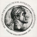 Bulletin of the Institute for Antiquity and Christianity, Volume XIX, Issue 4