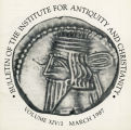 Bulletin of the Institute for Antiquity and Christianity, Volume XIV, Issue 1