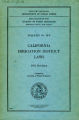 California irrigation district laws, 1931 revision