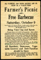 Barbecue event advertisement