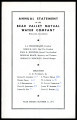Annual statement of the Bear Valley Mutual Water Company, 1956-10-31