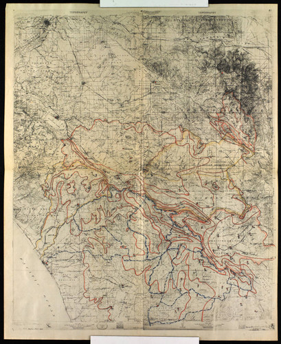 Topographical map of Elsinore quadrangle