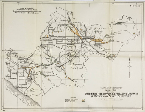 Santa Ana investigation. Flood control and conservation, map 12
