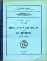 Report on irrigation districts in California for the year 1933