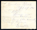 Note from Saville, 1892-04-29