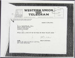 Telegram from William Mulholland to F. E. Weymouth, 1922-08-11