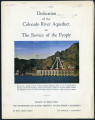 Dedication of the Colorado River Aqueduct to the service of the people