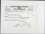 Telegram from William Mulholland to W. W. Hurlbut, 1923-10-18