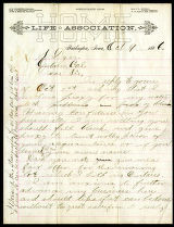 Letter to L. S. Dyer [sic] from J. E. Burdette, 1886-10-09