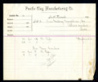 Invoice(s) from the Pacific Clay Manufacturing Company