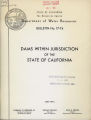 Dams within jurisdiction of the state of California, 1974 May