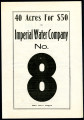 "40 Acres for $50 in Imperial Water Co. No. 8"