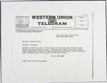 Telegram from W. W. Hurlbut to William Mulholland, 1923-11-02