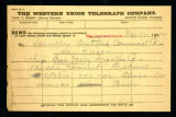 Receipt from the Western Union Telegraph Company, 1892-05-11