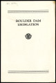 Boulder Dam legislation