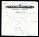 Letter to Mr. Taylor from the Bear Valley Irrigation Company, 1892-05-11