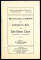 Meteorological summary with comparative data for San Diego, California, from records of the US Weather Bureau