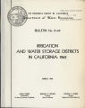 Irrigation and water storage districts in California, 1962