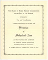 Invitation to the Mulholland Dam dedication