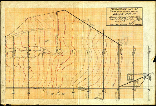 Topographical map of "China" garden, 1919-08-25