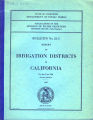 Irrigation districts in California, 1931