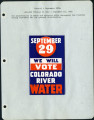 Sept 29 we will vote Colorado River water