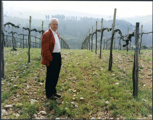 Charles Handy, color photo outside in field