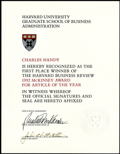 1992 McKinsey Award for article of the year