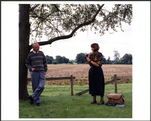 Charles and Elizabeth Handy, outdoor color photo