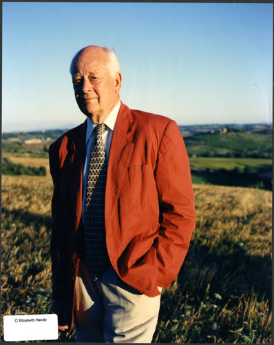 Charles Handy, color photo outside in rolling meadows