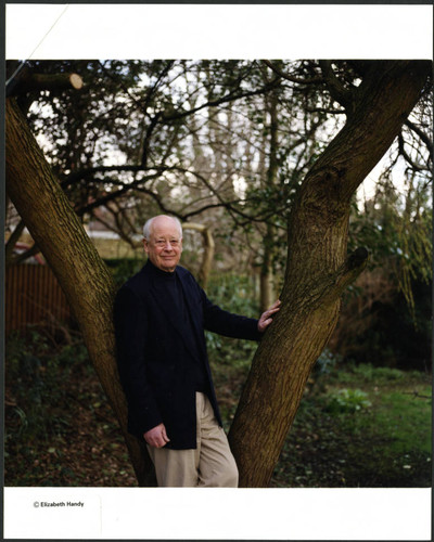 Charles Handy, color photo under tree