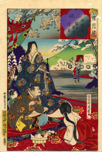 Yamashiro, flowers of Daigo-ji, Chancellor Hideyoshi and Lady Yodogimi