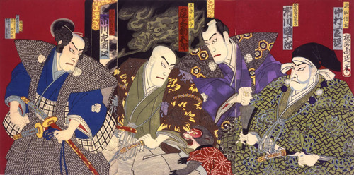 Kabuki theater print: Our country's 24 examples of filial piety