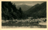 Postcard of Mt. Baldy and wash