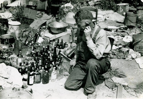 Depression-era bottle collector