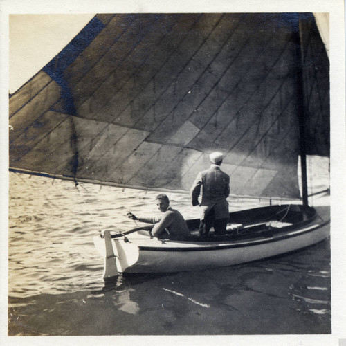 Students sailing, Pomona College