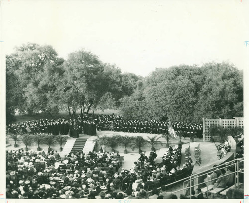 1942 Commencement at the Greek Theater, Pomona College