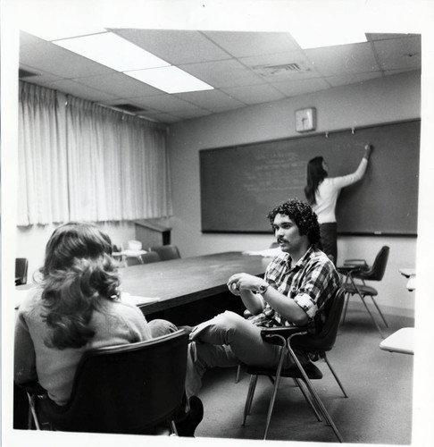 Students in class, Pitzer College