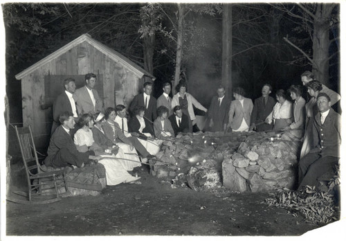 Pomona College Students Roasting Marshmallows