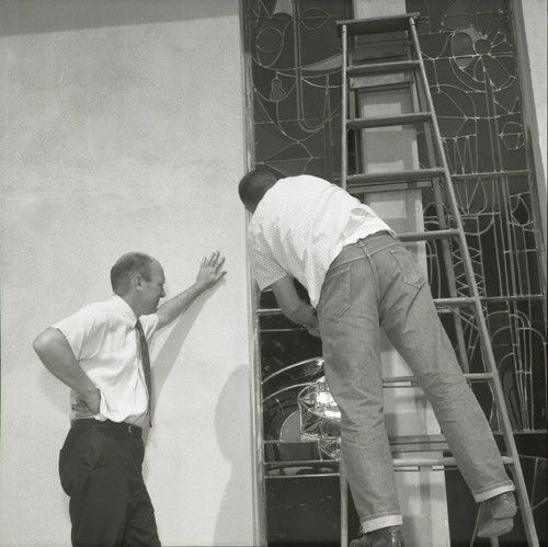 Window renovation at Denison Library, Scripps College