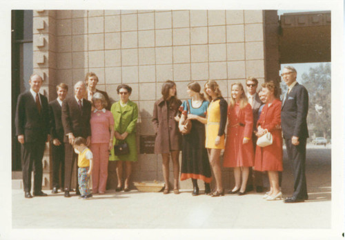 Sprague Library cornerstone laying cermony, Harvey Mudd College