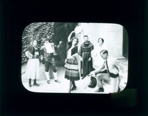 Students in costume, Pomona College