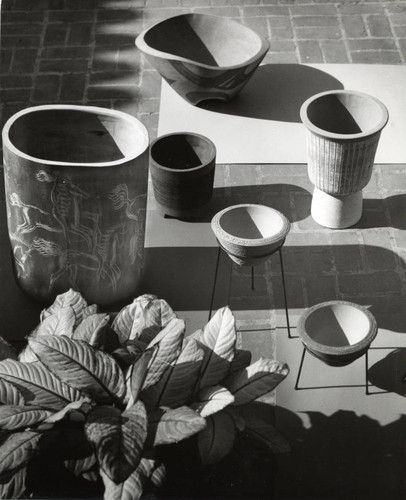 Ceramic planters, Scripps College