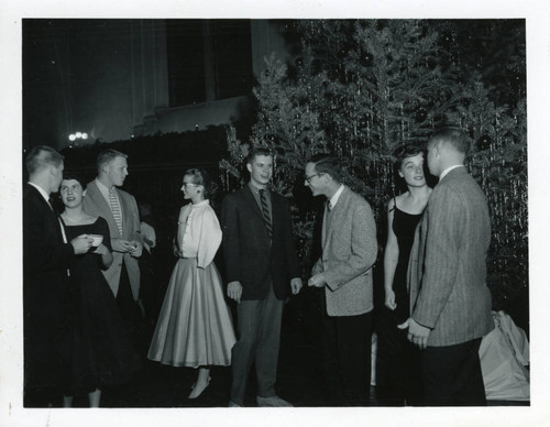 Christmas banquet at Frary Dining Hall, Pomona College