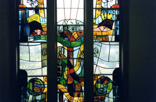 Portion of Alphabet Window, Scripps College