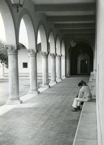 Clark Hall courtyard, Pomona College