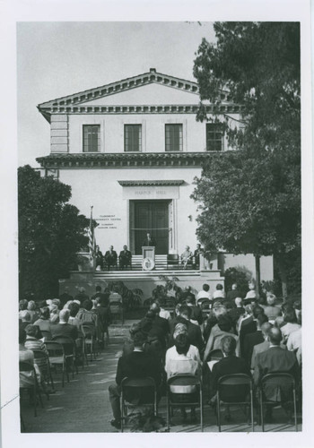 Harper Hall re-dedication, Claremont Graduate University