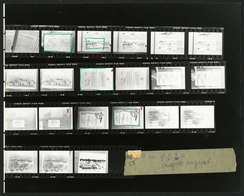 Ada Hatch's contact sheet, Scripps College