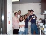 Students cooking in kitchen, Pomona College